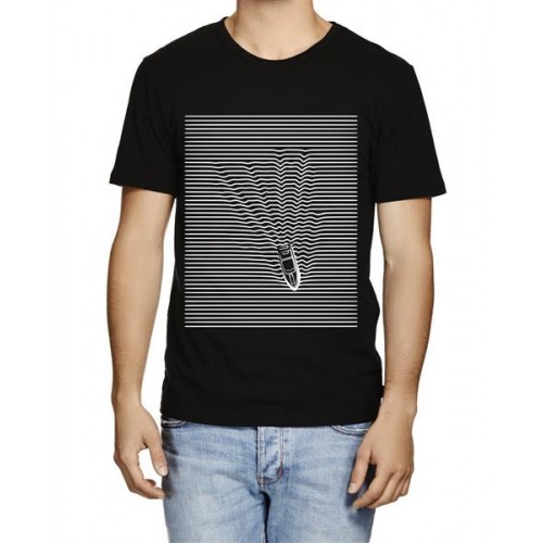 Boat Line Graphic Printed T-shirt