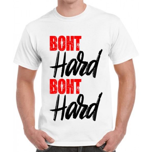 Buy Men's Cotton Graphic Printed Half Sleeve T-Shirt - Boht Hard
