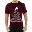 Caseria Men's Cotton Graphic Printed Half Sleeve T-Shirt - Buddha
