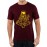 Caseria Men's Cotton Graphic Printed Half Sleeve T-Shirt - Buddha Meditating Astronaut