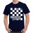 Caseria Men's Cotton Graphic Printed Half Sleeve T-Shirt - Check Mate