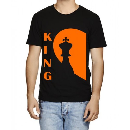 Caseria Men's Cotton Graphic Printed Half Sleeve T-Shirt - Chess King