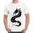 Men's Cotton Graphic Printed Half Sleeve T-Shirt - Chinese Dragon