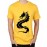 Caseria Men's Cotton Graphic Printed Half Sleeve T-Shirt - Chinese Dragon