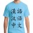 Men's Cotton Graphic Printed Half Sleeve T-Shirt - Chinese Words
