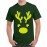 Men's Cotton Graphic Printed Half Sleeve T-Shirt - Christmas Deer