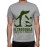 Men's Cotton Graphic Printed Half Sleeve T-Shirt - Crocodile Stick