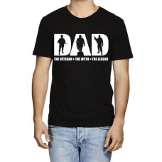 Dad The Veteran The Myth The Legend Graphic Printed T-shirt