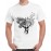 Men's Cotton Graphic Printed Half Sleeve T-Shirt - Deer Forest