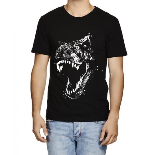 Dinosaur Face Graphic Printed T-shirt