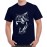 Men's Cotton Graphic Printed Half Sleeve T-Shirt - Dinosaur Face