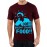 Caseria Men's Cotton Graphic Printed Half Sleeve T-Shirt - Doesn’t Share Food