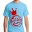 Caseria Men's Cotton Graphic Printed Half Sleeve T-Shirt - Drama King Crown
