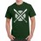 Caseria Men's Cotton Graphic Printed Half Sleeve T-Shirt - Dual Swords