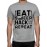 Eat Sleep Hack Repeat Graphic Printed T-shirt