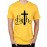 Men's Cotton Graphic Printed Half Sleeve T-Shirt - Faith Cross