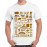 Caseria Men's Cotton Graphic Printed Half Sleeve T-Shirt - Friends Doodle