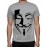 Men's Cotton Graphic Printed Half Sleeve T-Shirt - Gentleman Mask