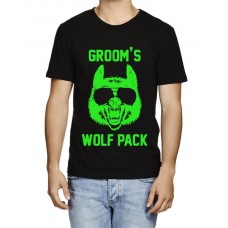 Groom's Wolf Pack Graphic Printed T-shirt