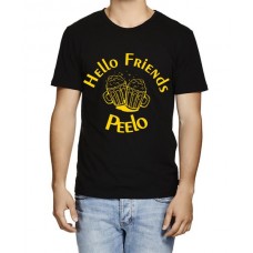Hello Friends Beer Peelo Graphic Printed T-shirt