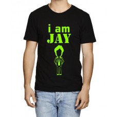 Men's Cotton Graphic Printed Half Sleeve T-Shirt - I Am Jay