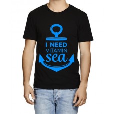 I Need Vitamin Sea Graphic Printed T-shirt