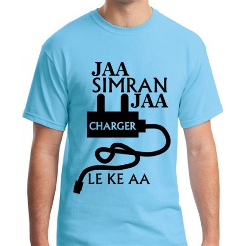 Men's Cotton Graphic Printed Half Sleeve T-Shirt - Jaa Simran Jaa