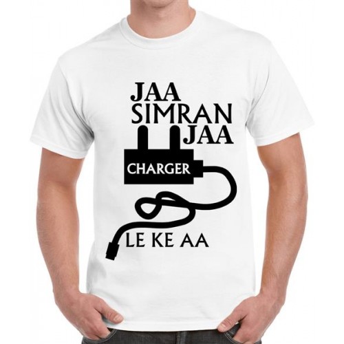 Men's Cotton Graphic Printed Half Sleeve T-Shirt - Jaa Simran Jaa