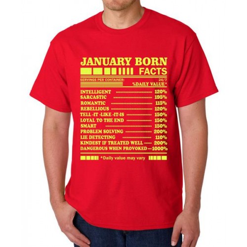 January Birthday Graphic Printed T-shirt
