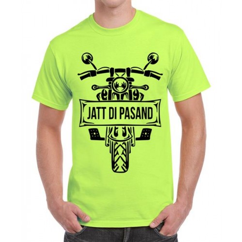 Men's Cotton Graphic Printed Half Sleeve T-Shirt - Jatt Di Pasand