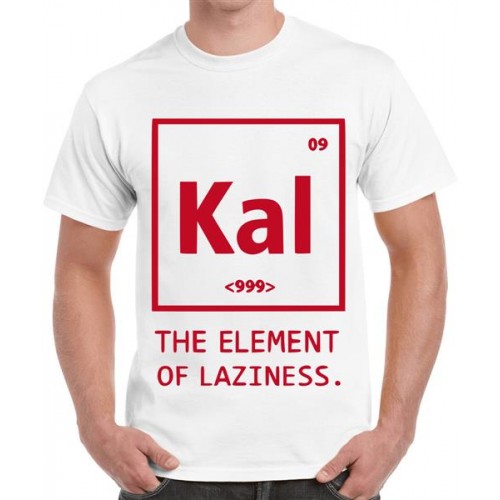 Men's Cotton Graphic Printed Half Sleeve T-Shirt - Kal Element Of Laziness
