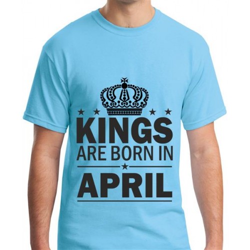 Kings Are Born In April Graphic Printed T-shirt
