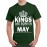 Kings Are Born In May Graphic Printed T-shirt