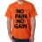 Men's Cotton Graphic Printed Half Sleeve T-Shirt - Know Pain Gain
