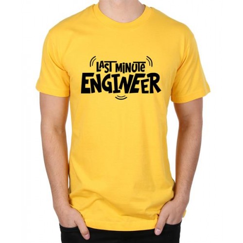 Last Minute Engineer Graphic Printed T-shirt
