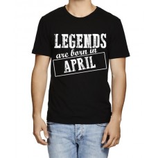 Legends Are Born In April Graphic Printed T-shirt