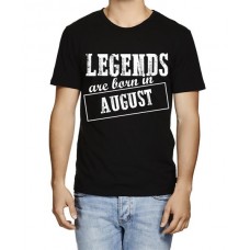 Legends Are Born In August Graphic Printed T-shirt