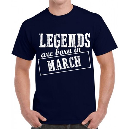 Legends Are Born In March Graphic Printed T-shirt