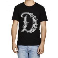 Letter D With Wings Graphic Printed T-shirt