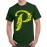 Letter P With Wings Graphic Printed T-shirt