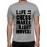 Men's Cotton Graphic Printed Half Sleeve T-Shirt - Life Is Chess