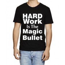 Men's Cotton Graphic Printed Half Sleeve T-Shirt - Magic Bullet