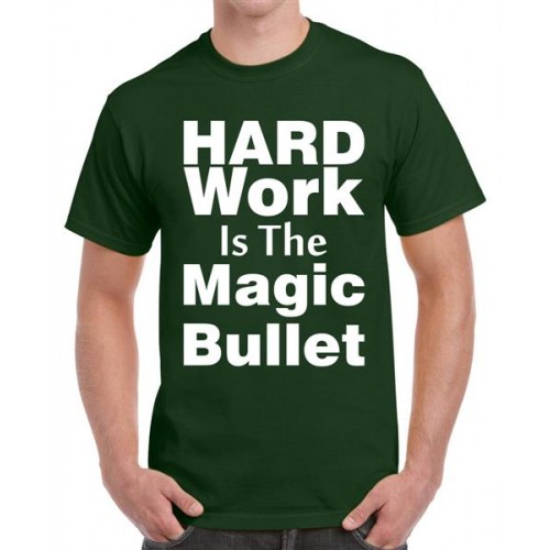 Men's Cotton Graphic Printed Half Sleeve T-Shirt - Magic Bullet
