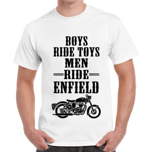 Boys Ride Toys Men Ride Enfield Biker Graphic Printed T-shirt