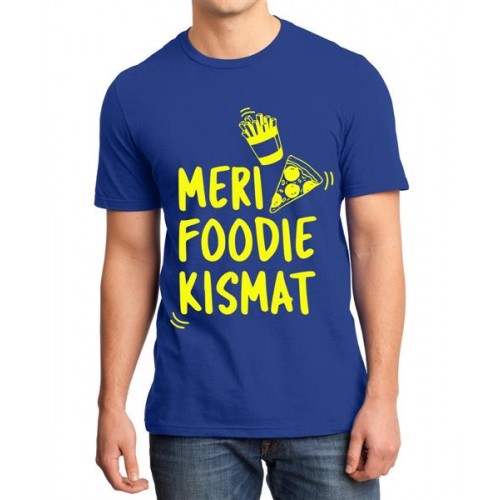 Men's Cotton Graphic Printed Half Sleeve T-Shirt - Meri Foodie Kismat