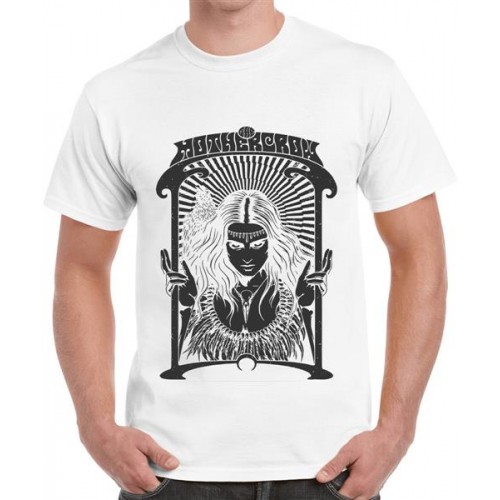 Men's Cotton Graphic Printed Half Sleeve T-Shirt - Mummy Crow