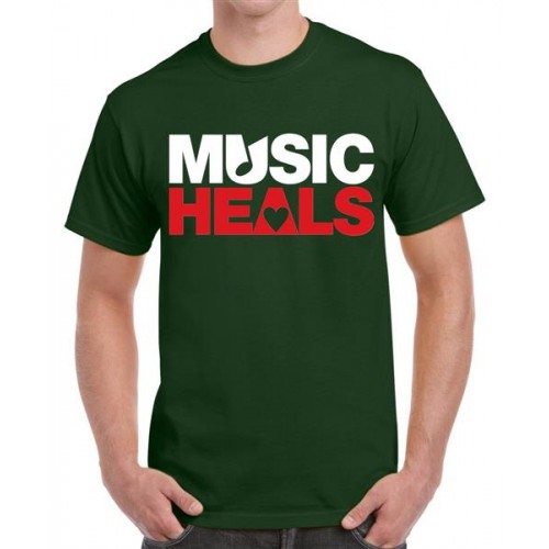 Music Heals Graphic Printed T-shirt