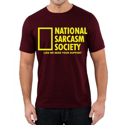National Sarcasm Society Graphic Printed T-shirt