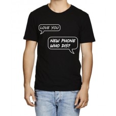 Men's Cotton Graphic Printed Half Sleeve T-Shirt - New Phone