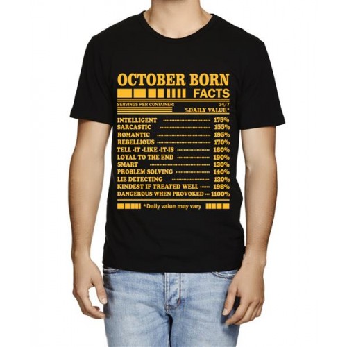 October Birthday Graphic Printed T-shirt